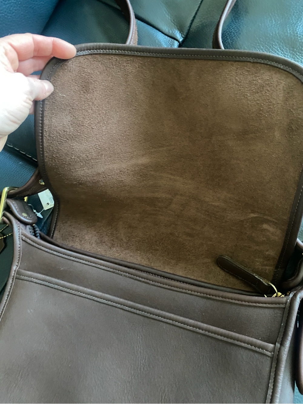 Vintage 1990s Coach Patricia Legacy Bag in Mahogany NWT and coach booklet - Picture 2 of 7